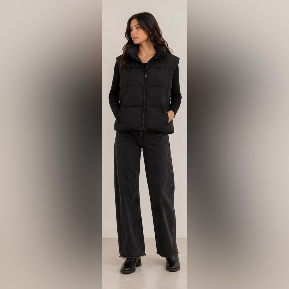 H&M Black Puffer Vest